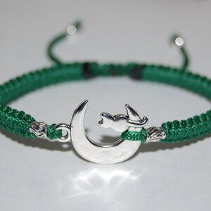 Moon Bracelet,Moon and Cat Bracelet,Drawstring Bracelet